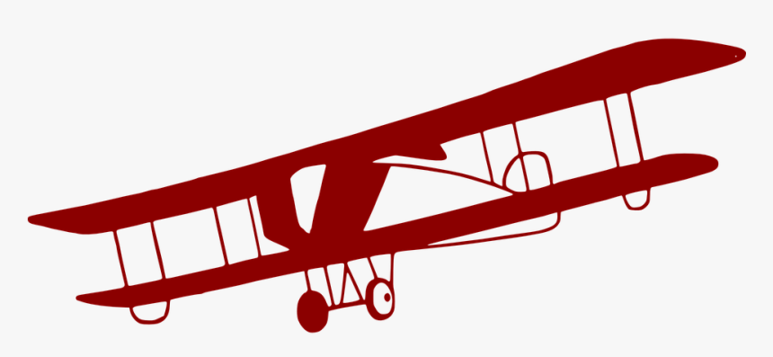 Airplane Clip Art Openclipart Aviation Image - Old Plane Clipart, HD Png Download, Free Download