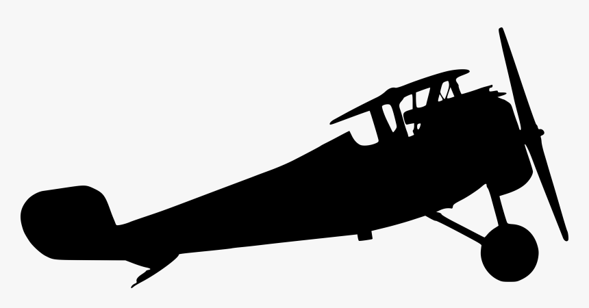 Old Airplane Silhouette, HD Png Download, Free Download