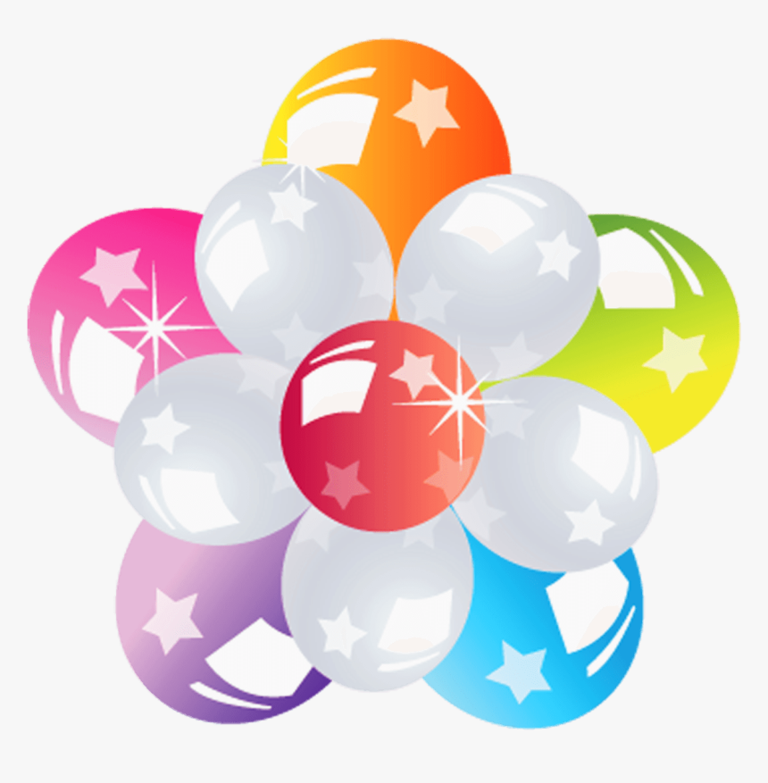 Flower Of Balloons Clip Arts - Flower And Balloon Png, Transparent Png, Free Download