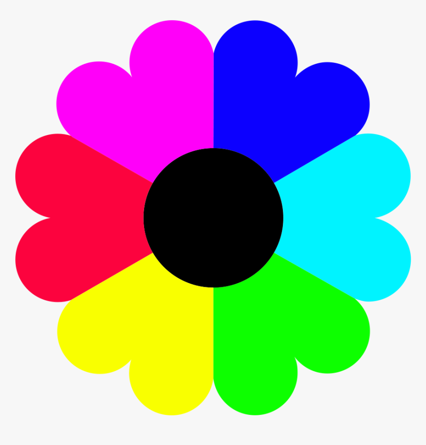 Flower Clipart Rainbow - Color Clipart, HD Png Download - ki