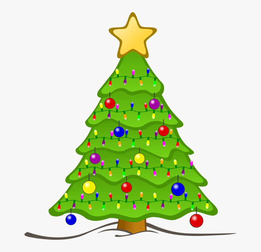 Fir,pine Family,christmas Decoration - Animated Decorated Christmas Tree, HD Png Download, Free Download