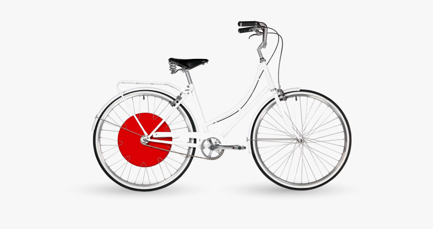 White Kilt With Copenhagen Wheel E-bike - Copenhagen Wheel Png, Transparent Png, Free Download