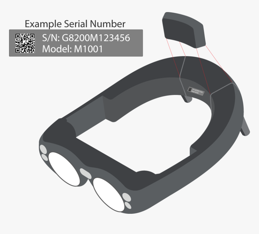 Ml Serialnumber Behindpad - Magic Leap Png, Transparent Png, Free Download