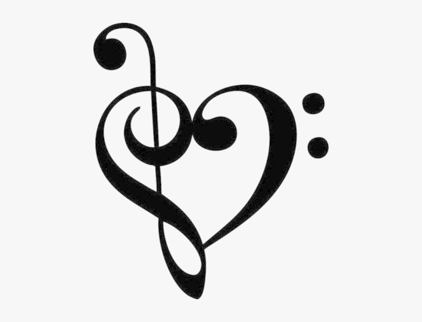 Music Note Love Heart, HD Png Download, Free Download