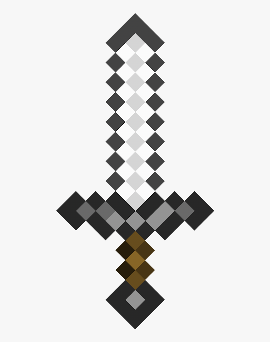 Transparent Minecraft Diamond Sword, HD Png Download, Free Download