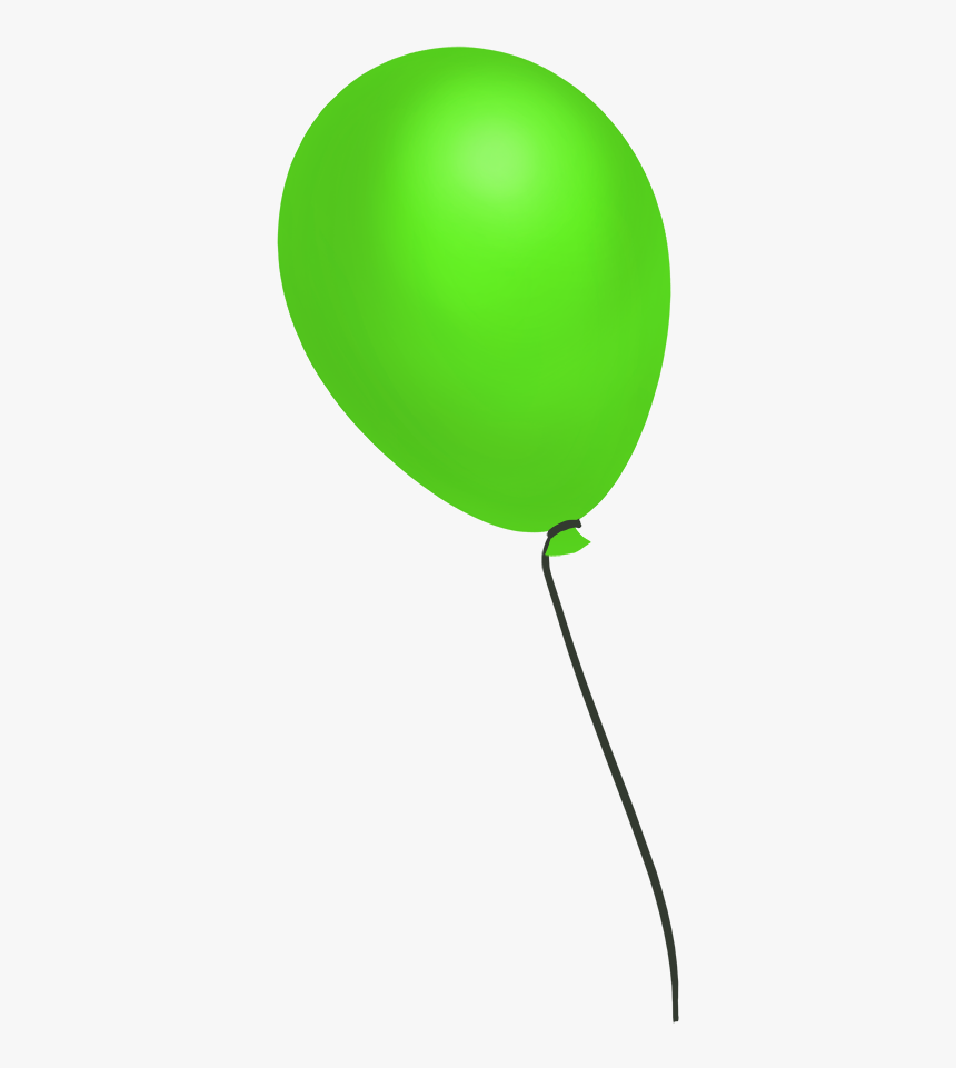 Green Flying Balloon - Balloon, HD Png Download, Free Download