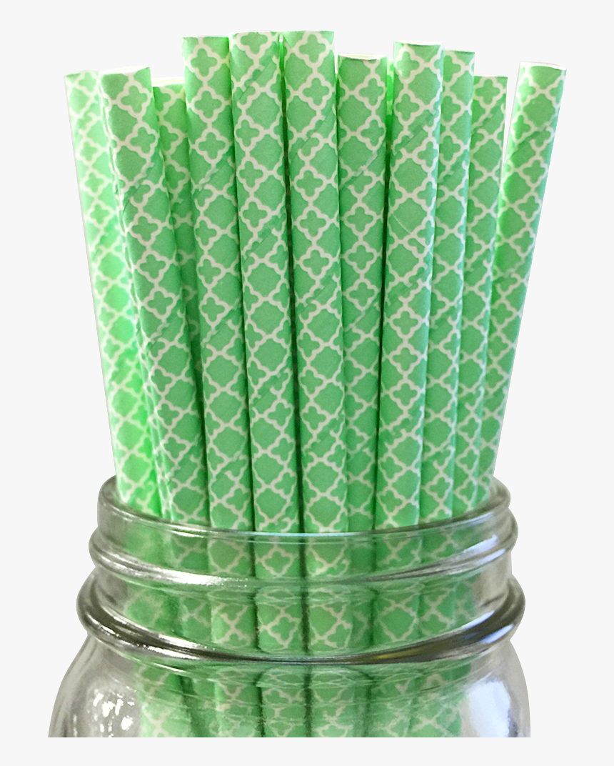 Seafoam Damask 25pc Paper Straws , Png Download - Vase, Transparent Png, Free Download