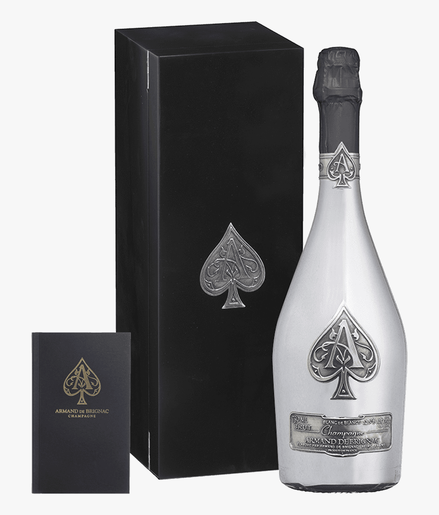 Transparent Ace Of Spades Card Png - Armand De Brignac Blanc De Blancs Nv, Png Download, Free Download