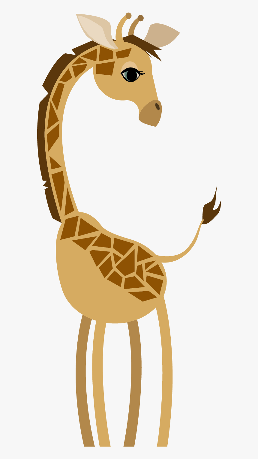 Giraffe Cartoon Pictures Cute - Cartoon Cute Giraffe Vector, HD Png Download, Free Download