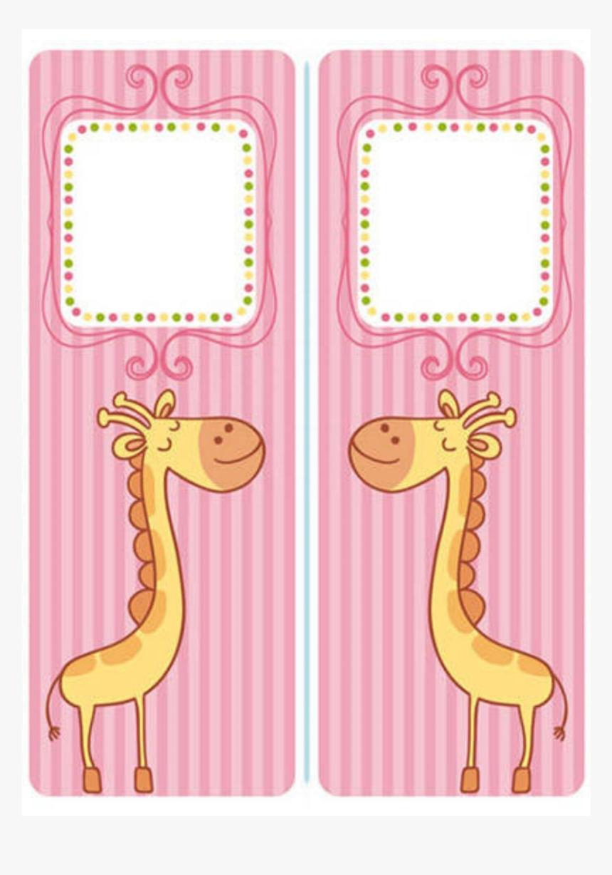 Cute Giraffe Paper Bookmarks - Bookmark, HD Png Download, Free Download