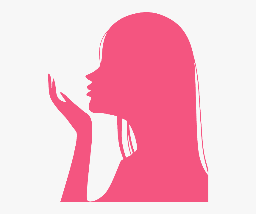 Silhouette Flying Kiss Woman, HD Png Download, Free Download