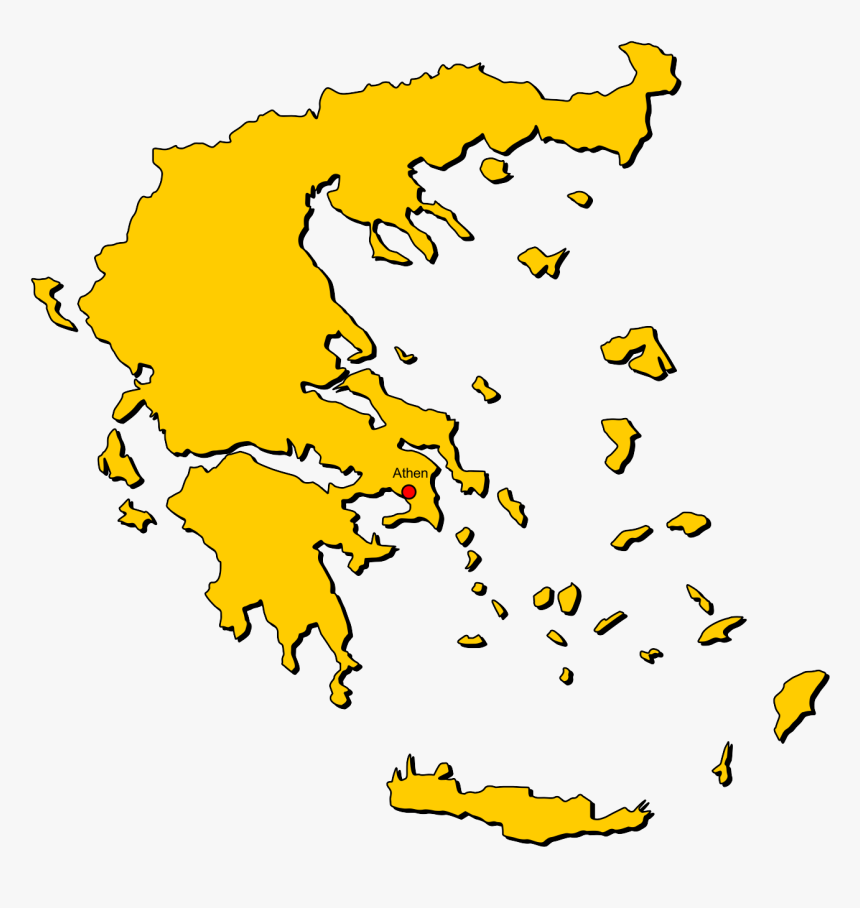 Greece Map , Png Download - Greece Map Transparent Background, Png Download, Free Download