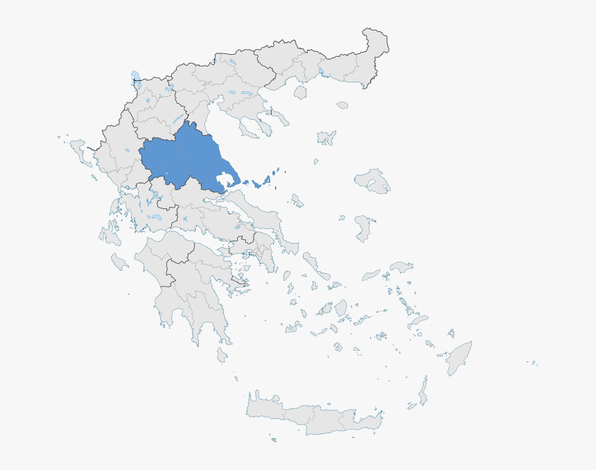 Location Map Of Thessaly - Greece Map, HD Png Download, Free Download