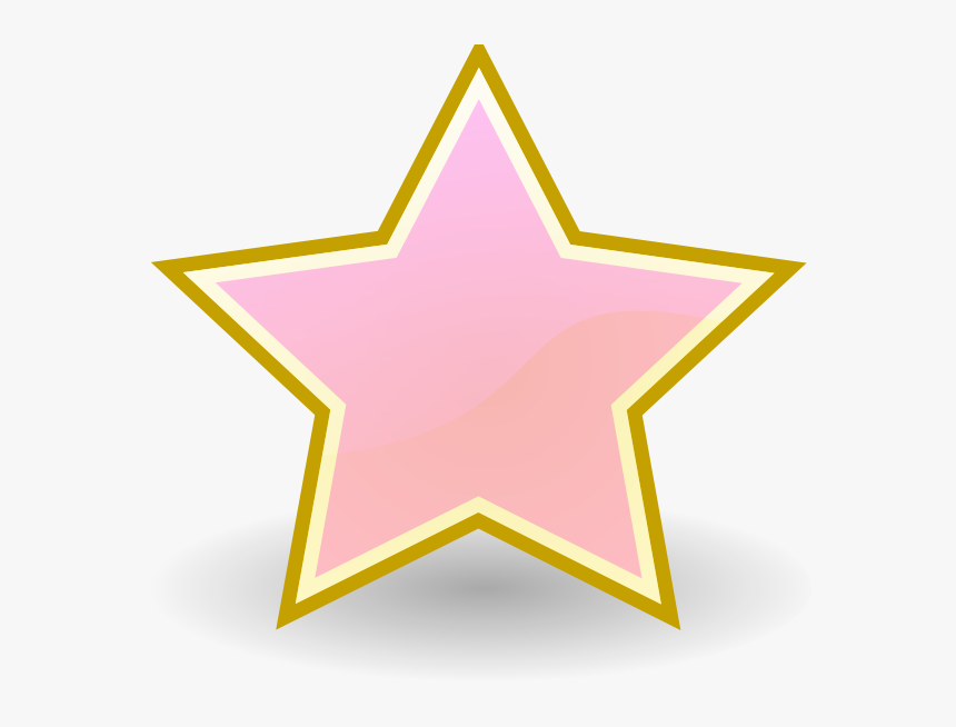 Baby Pink Star Clip Art At Clker - Star Clip Art, HD Png Download, Free Download