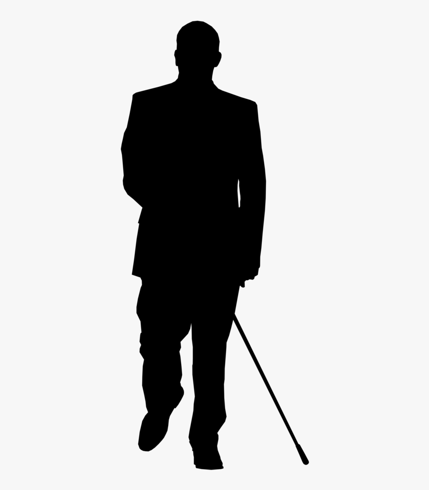 Ns 0032 - Black Silhouette Png Men, Transparent Png, Free Download