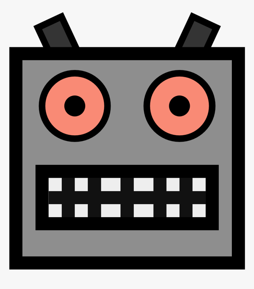 Cropped-robot Icon - Robot Face Clip Art, HD Png Download, Free Download