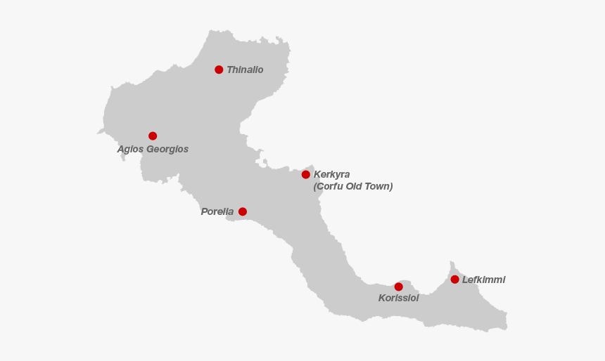 Corfu Map - Map, HD Png Download, Free Download