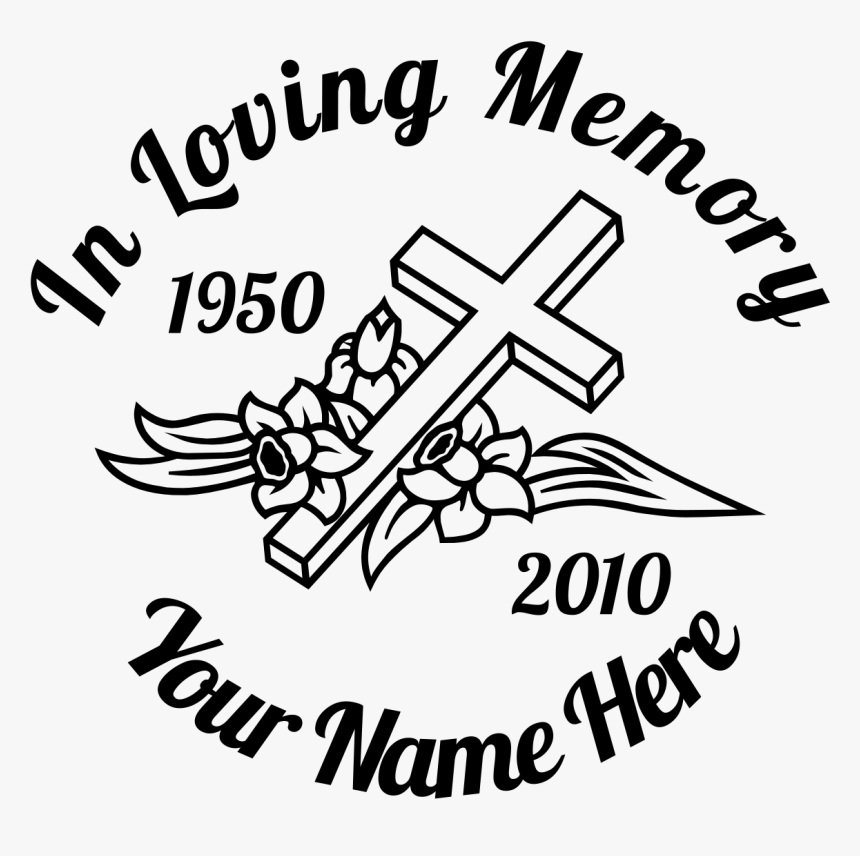 Clip Art In Memory Clipart - Loving Memory Of Decals, HD Png Download, Free Download