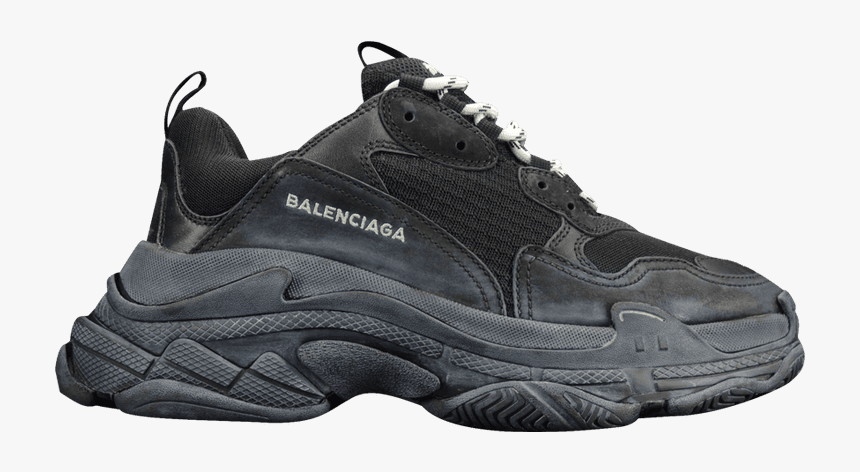 Balenciaga Triple S Black, HD Png Download - kindpng