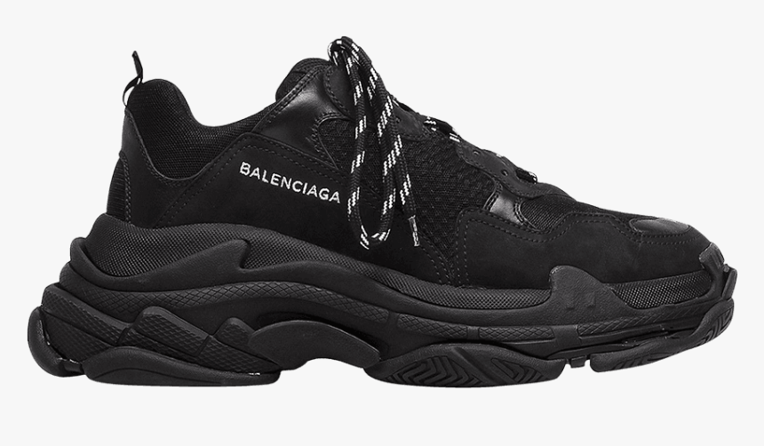 Black Balenciaga Triple S Trainers, HD Png Download, Free Download