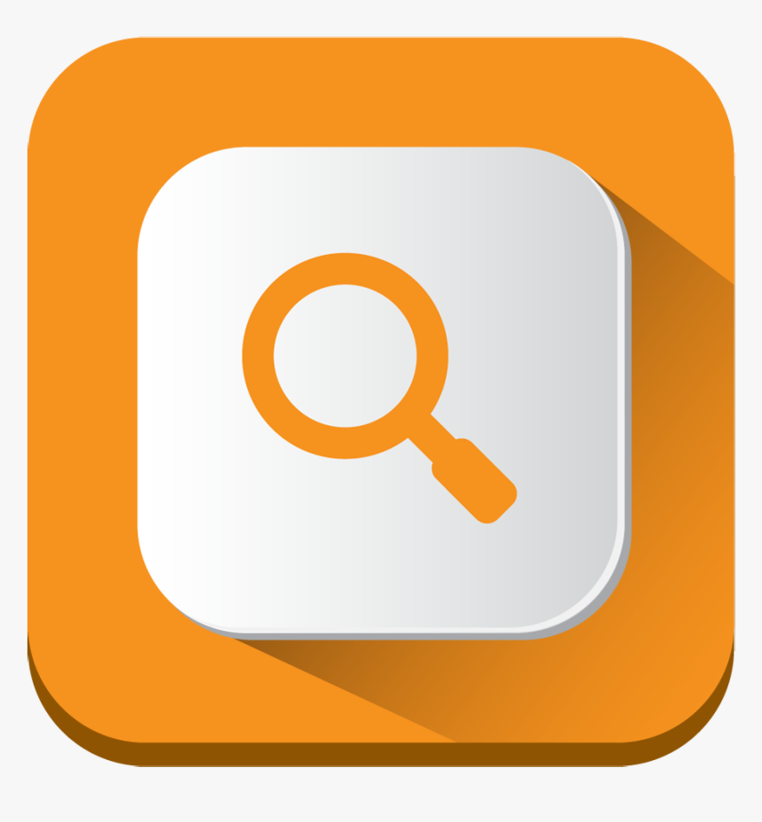 Search Icon - Orange Search Icon, HD Png Download, Free Download