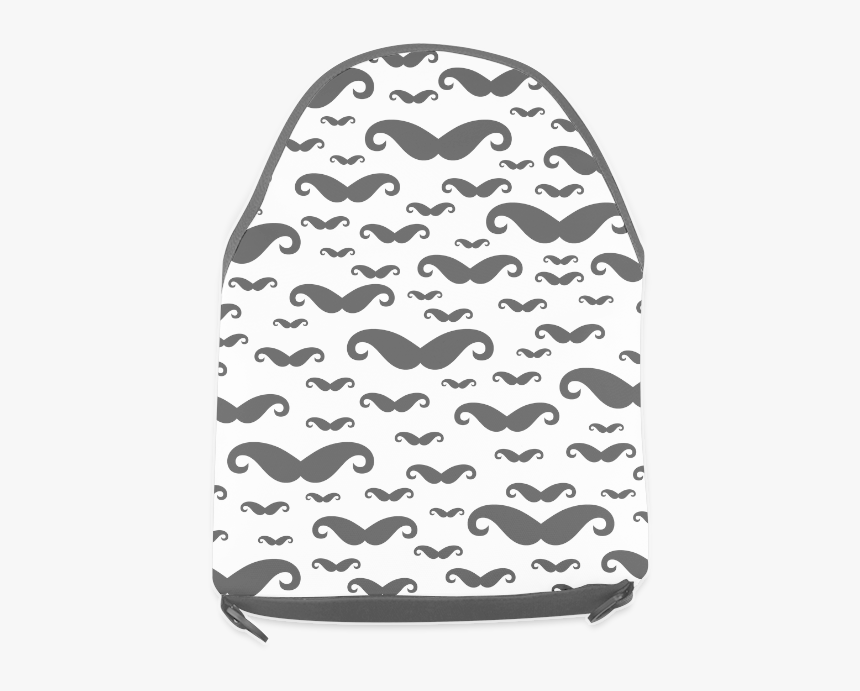 Black Handlebar Mustache / Moustache Pattern Crossbody - Beanie, HD Png Download, Free Download