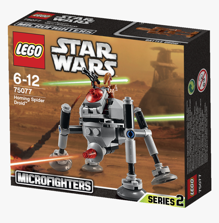 Lego 75077 Star Wars Homing Spider Droid , Png Download - Star Wars, Transparent Png, Free Download