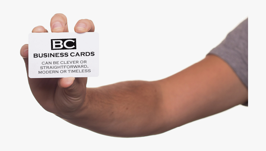 A Hand Holding A Business Card "bc - Holding Png Card, Transparent Png, Free Download