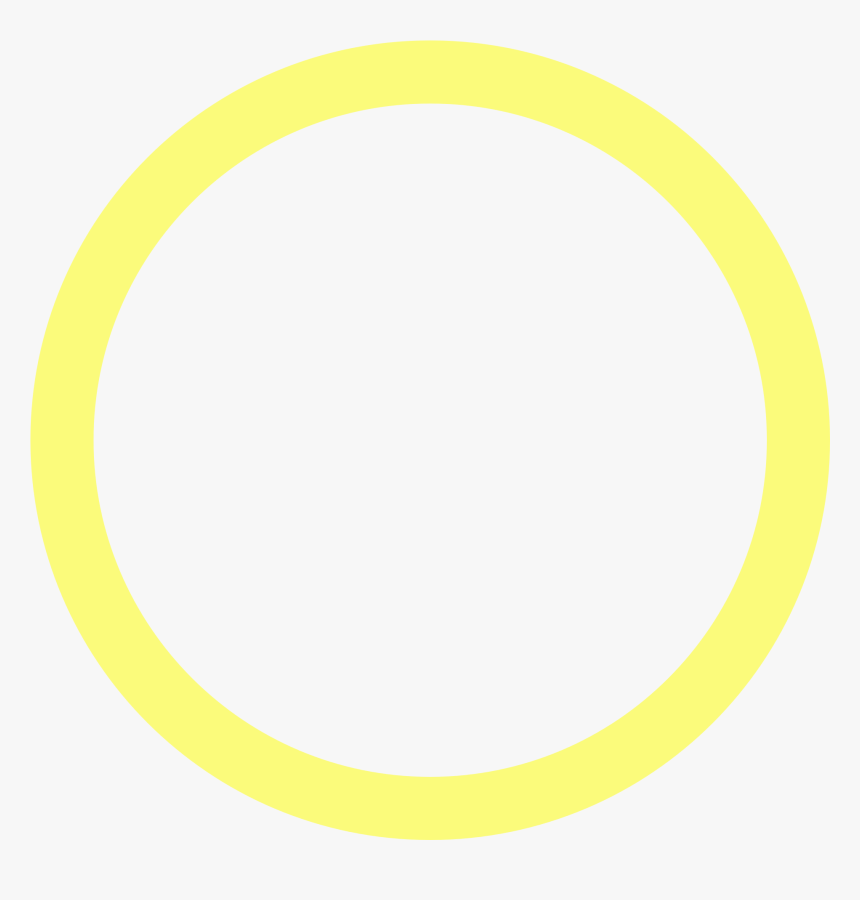 Cercle Jaune 100% - Yellow Circle Outline Png, Transparent Png, Free Download