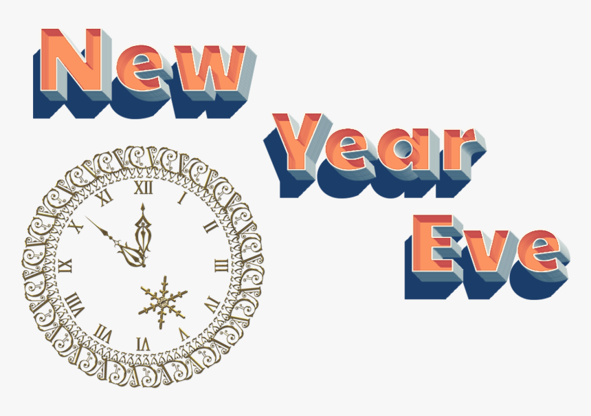 New Year Eve Png Image File - Transparent New Years Eve Clock, Png Download, Free Download