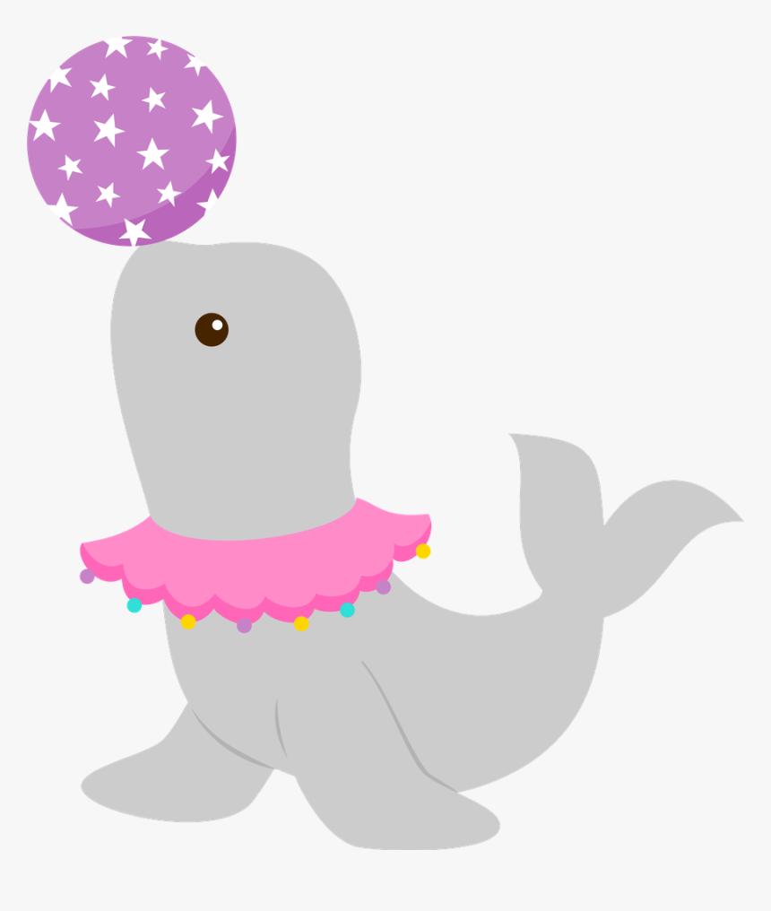 Transparent Foca Clipart - Foca Circo Rosa Png, Png Download, Free Download