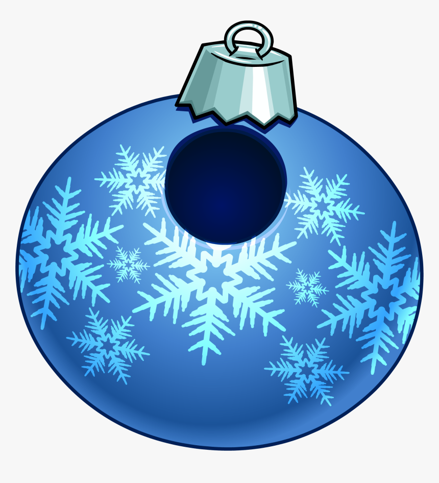 Blue Snowflake Bauble Clothing Icon Id - Circle, HD Png Download, Free Download