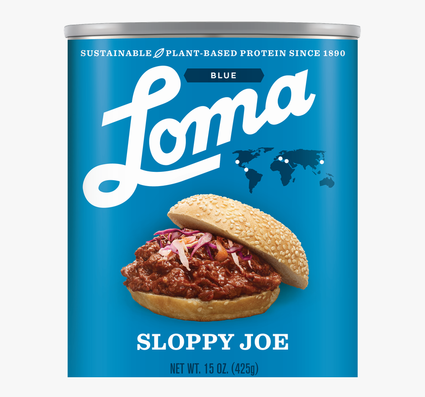 Loma Blue Sloppy Joe - Bun, HD Png Download, Free Download