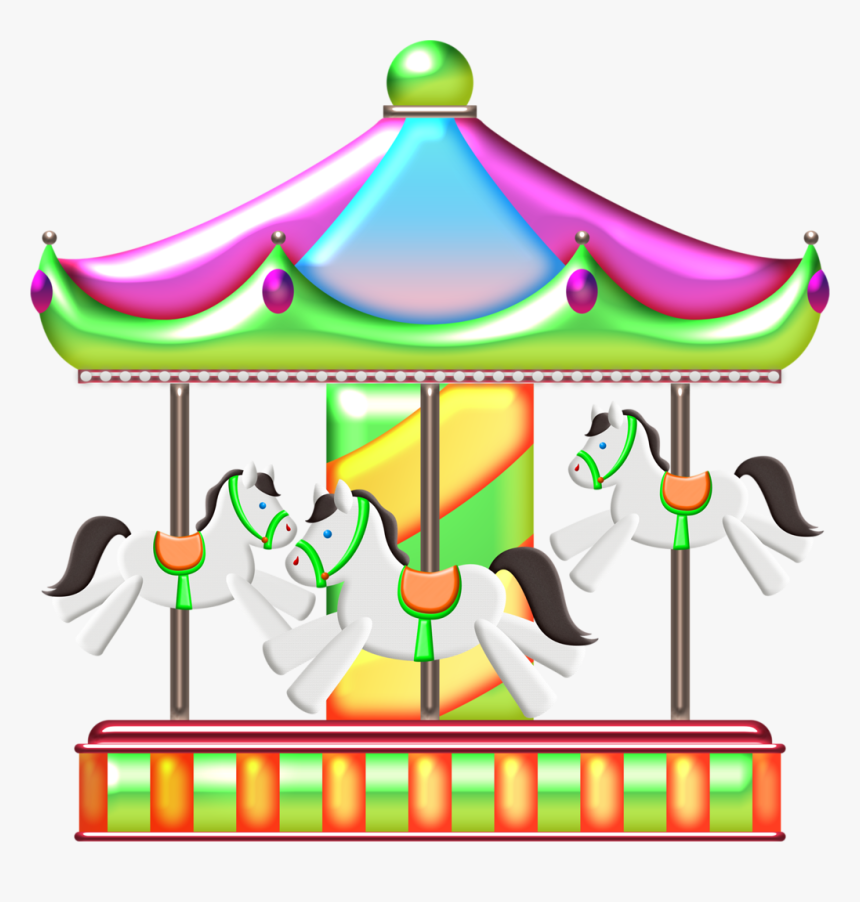 Circo & Palhaço E Parque - Carrossel Desenho Png, Transparent Png, Free Download