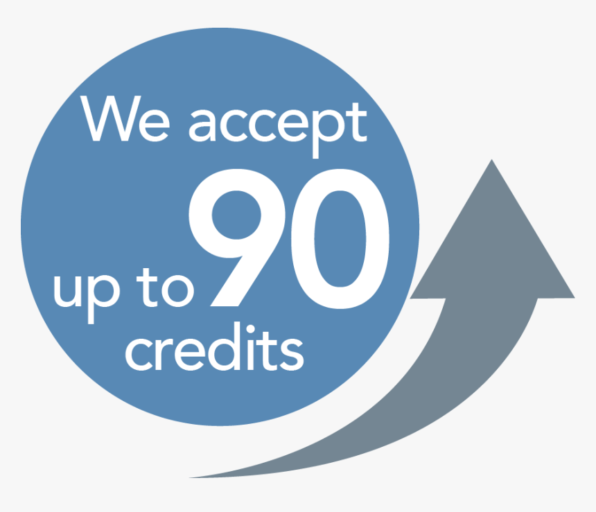 We Accept Up To 90 Transfer Credits - Circle, HD Png Download, Free Download