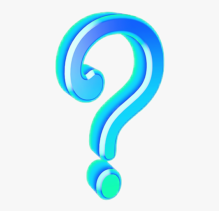 The Question Mark Sticker From - Aesthetic Question Mark Png, Transparent Png, Free Download