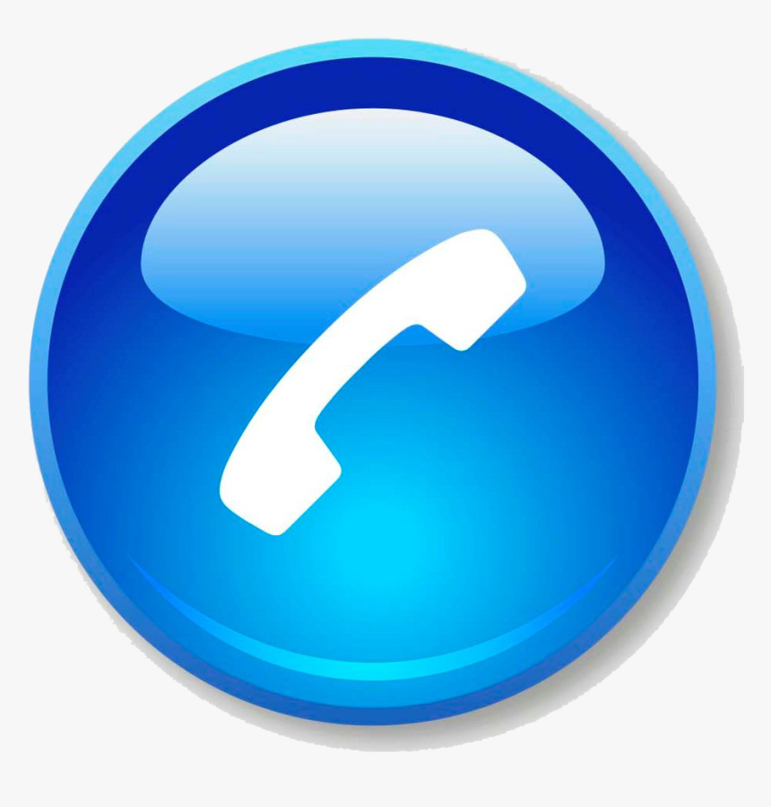 Blue Phone Icon Png , Transparent Cartoons - Blue Phone Icon Png, Png Downl...