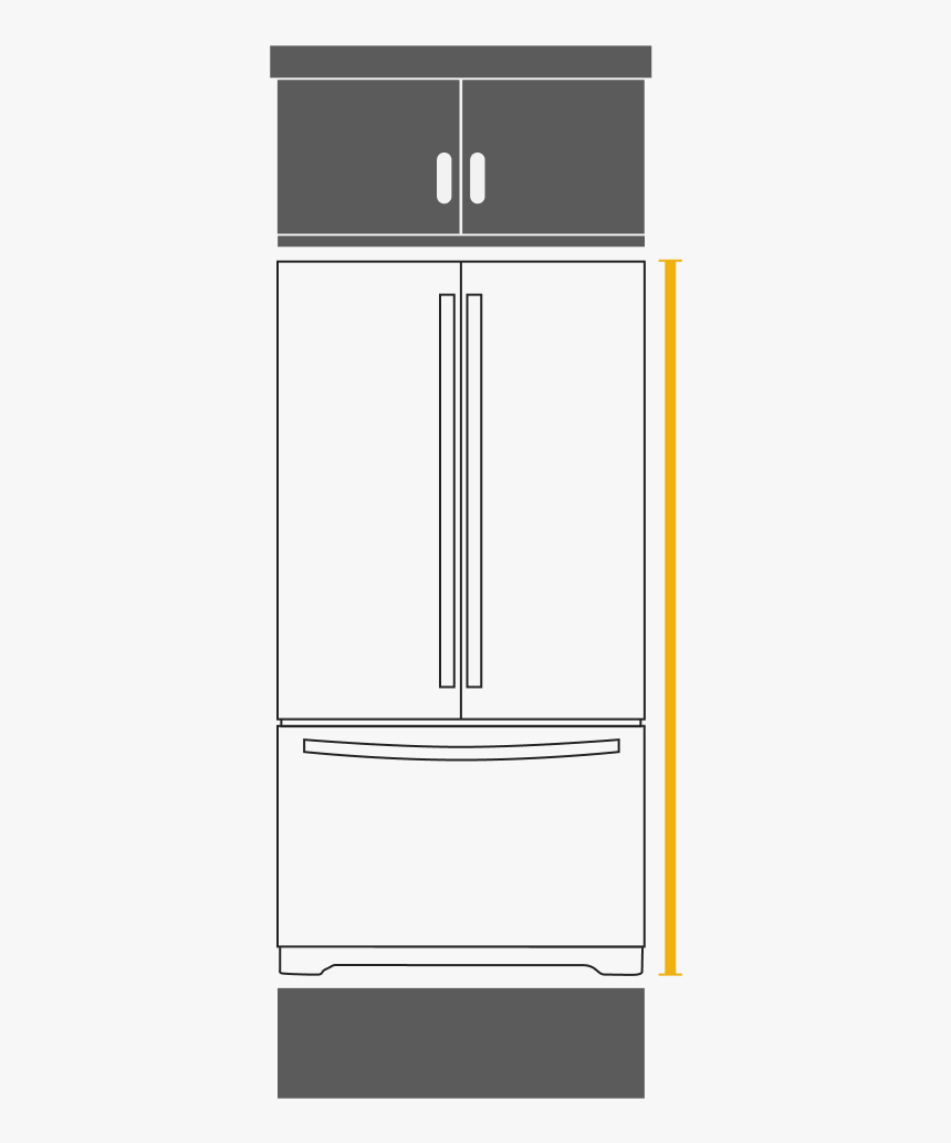 How To Find The Right Refrigerator Measurements For - Wardrobe, HD Png Download, Free Download
