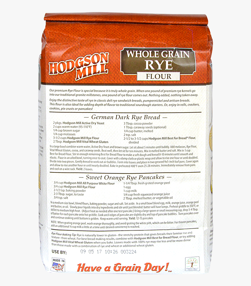 Rye Flour - Hodgson Mill, HD Png Download, Free Download