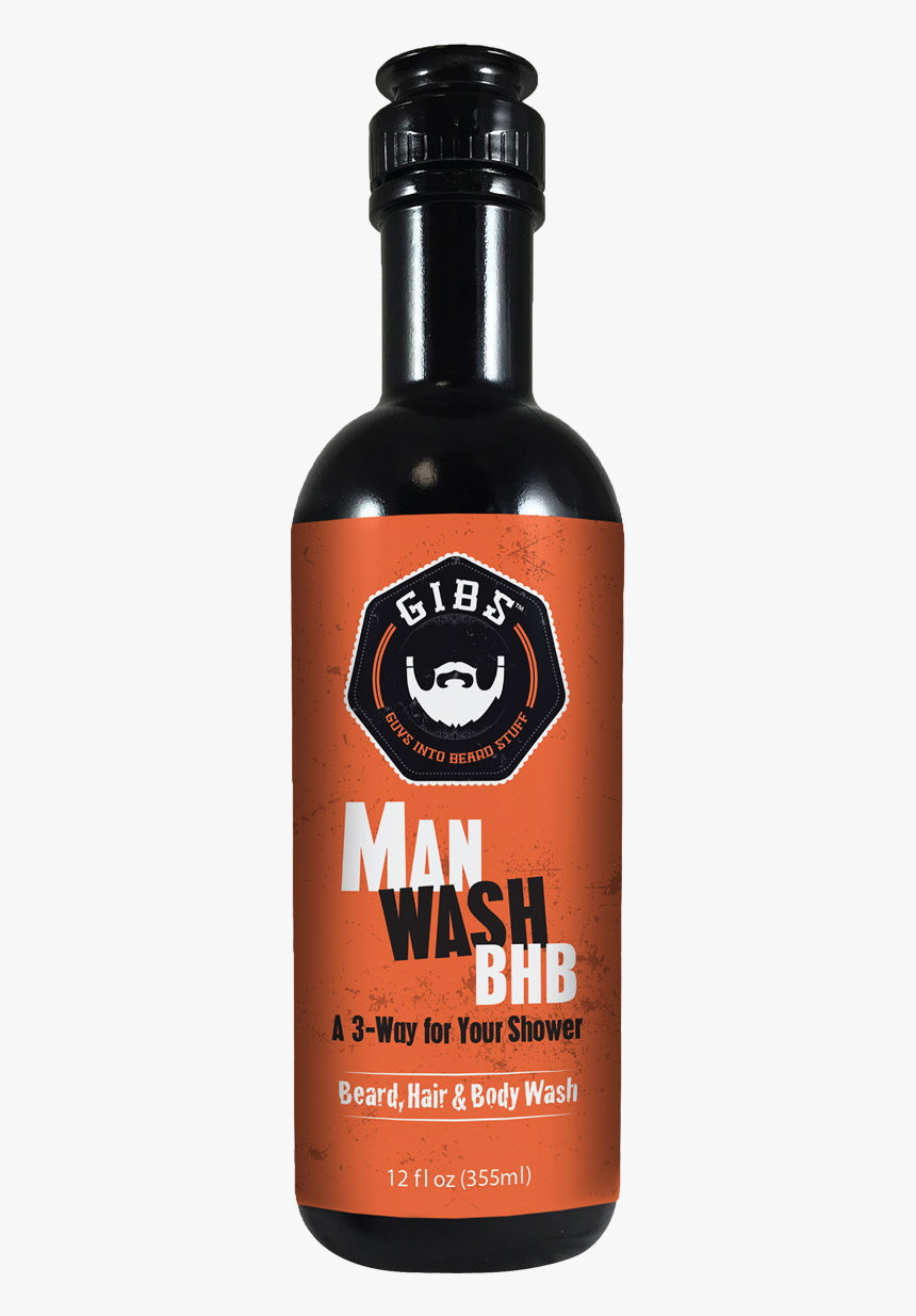 Gibs Man Wash Beard - Gibs Men's Hair Styling Products, HD Png Download, Free Download