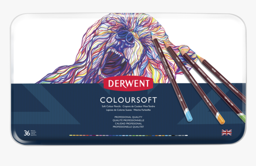 Derwent Coloursoft 36 Pencil Set - Derwent Coloursoft 36, HD Png Download, Free Download