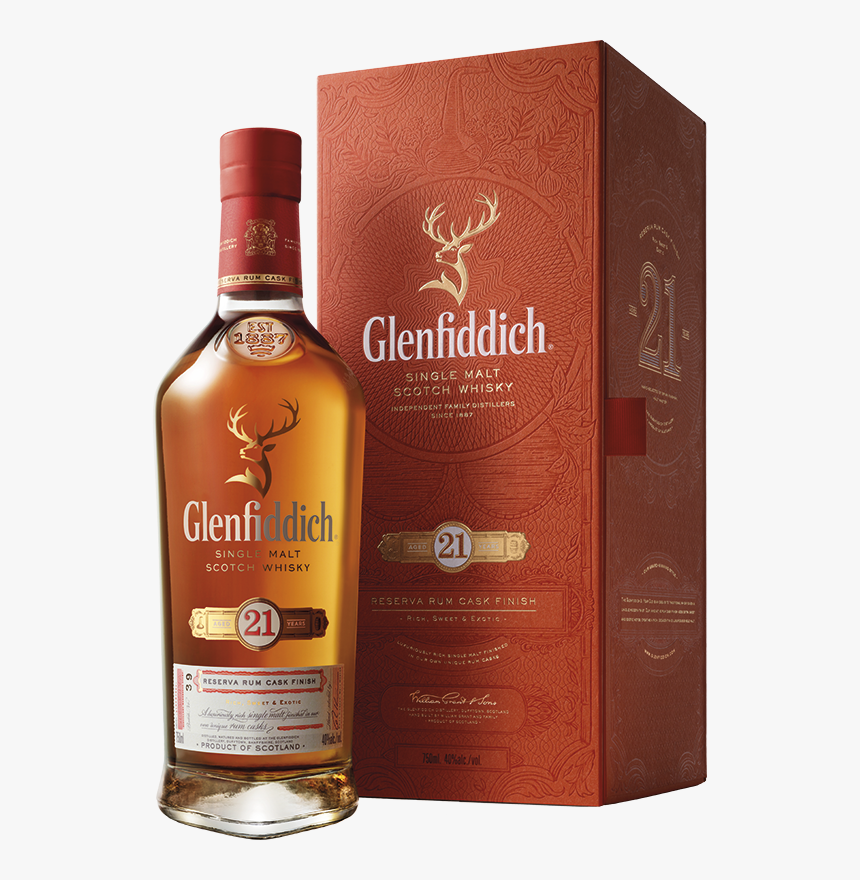 Glenfiddich 21 Year Old Single Malt Scotch Whisky (70cl) - Glenfiddich 21 Year, HD Png Download, Free Download