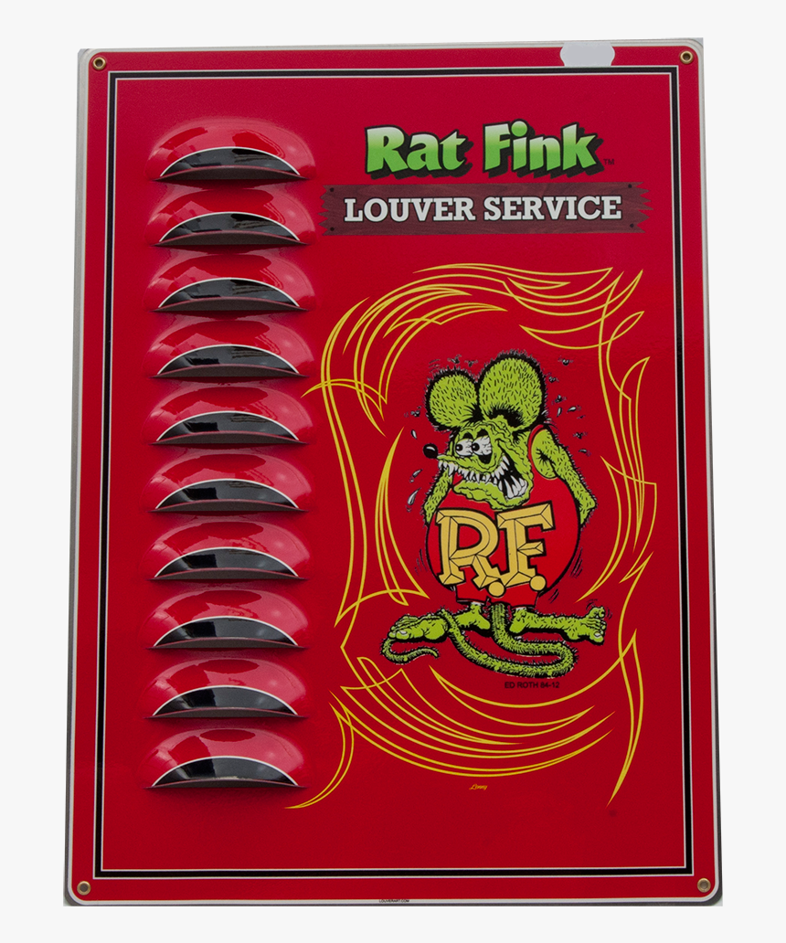 Rat Fink Louvered Tin Sign - Rat Fink, HD Png Download, Free Download