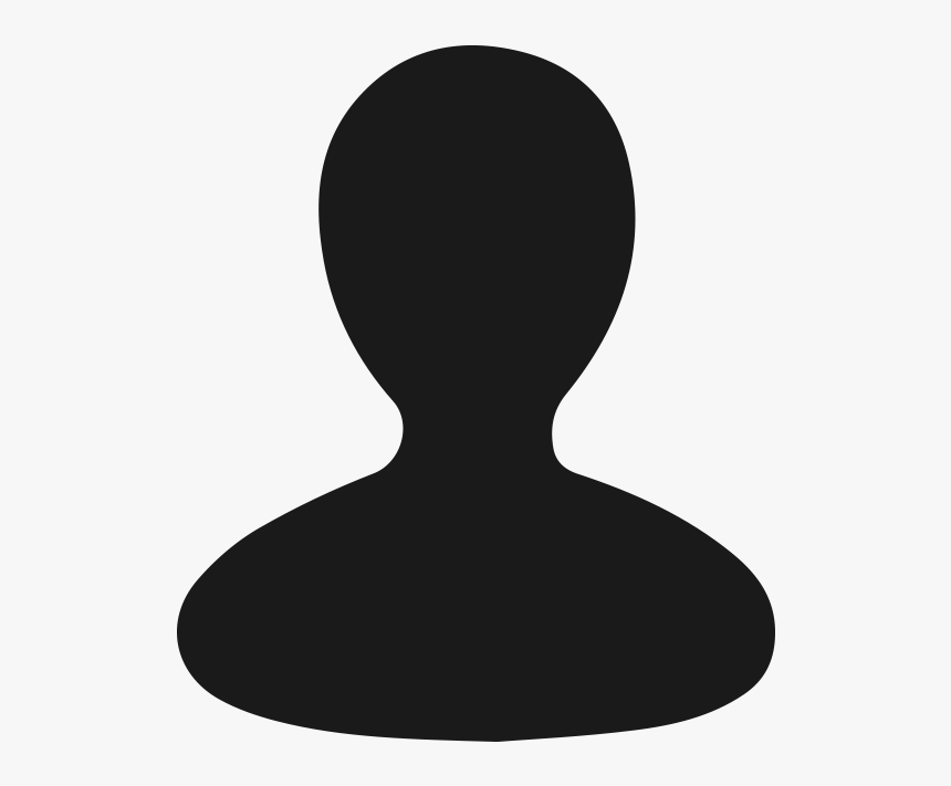 Transparent Member Icon Png - Simple Head And Shoulder Silhouette, Png Download, Free Download