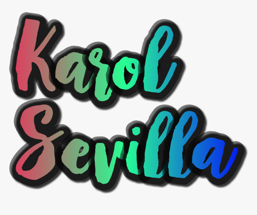 Karolsevilla Karol Sevilla Texto Png Texto Png De Karo - Graphic Design, Transparent Png, Free Download