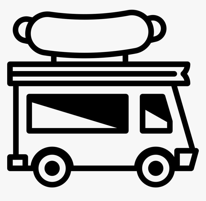 Food Truck - Hot Dog Food Truck Icon Png, Transparent Png, Free Download