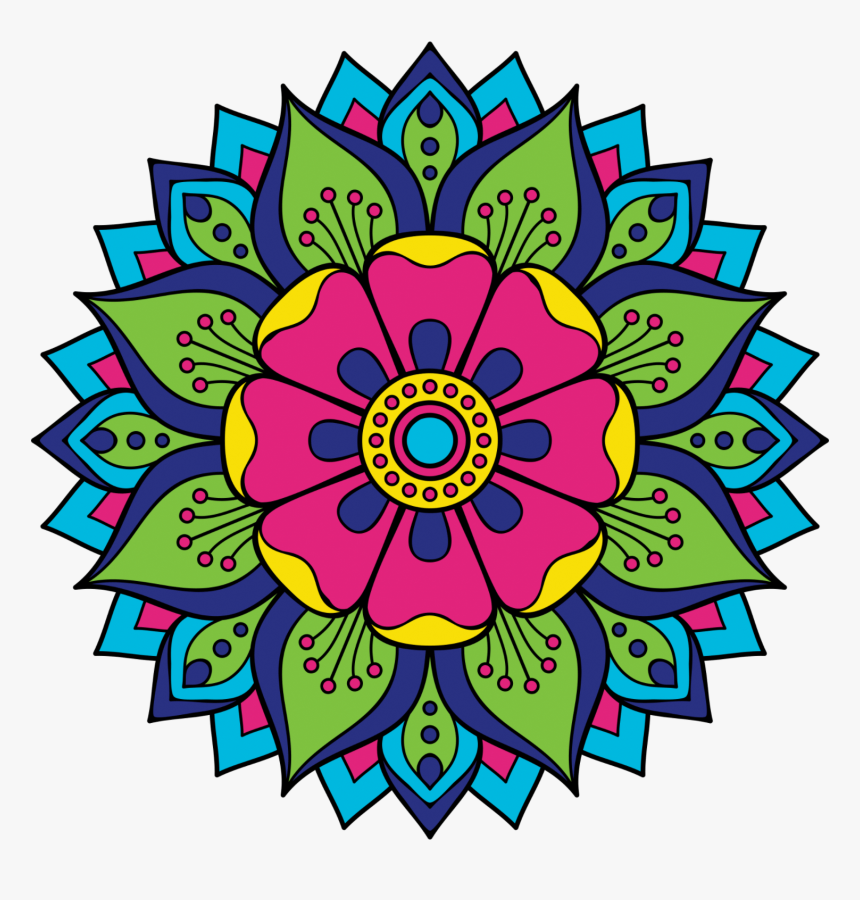 Blue And Red Mandala, HD Png Download, Free Download