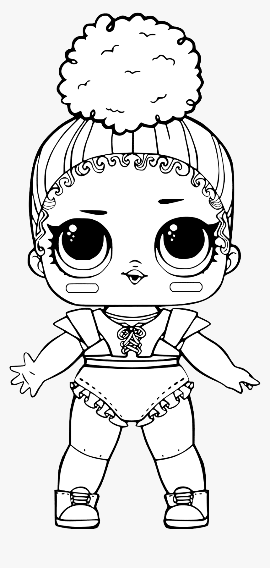 lol dolls black and white