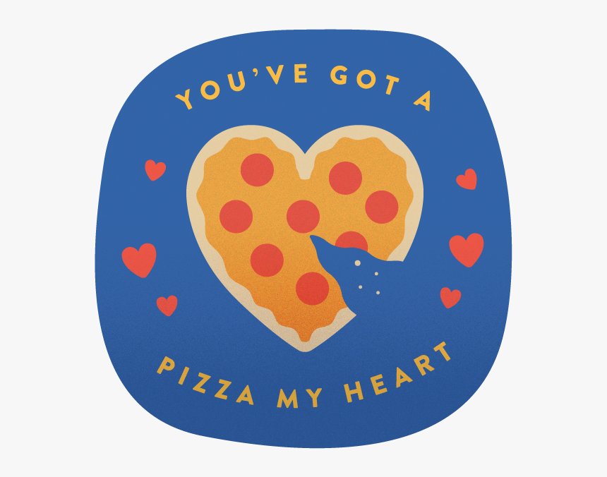 Pizza My Heart Sticker - Card Pizza My Heart, HD Png Download, Free Download