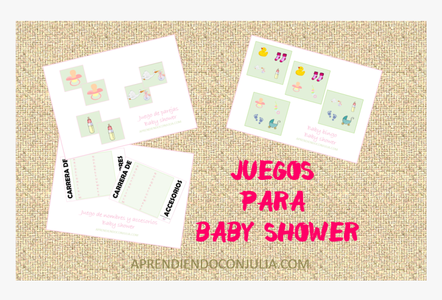 Juegos Para Baby Shower - Paper, HD Png Download, Free Download